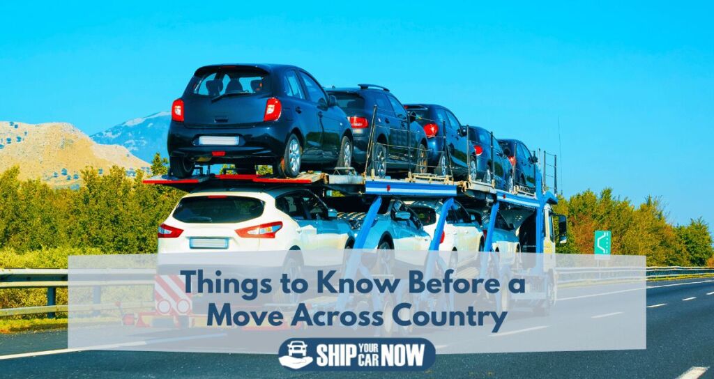 Things to know before a move cross country