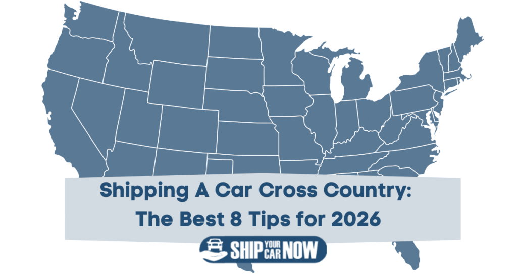 Map of United States of America for car shipping