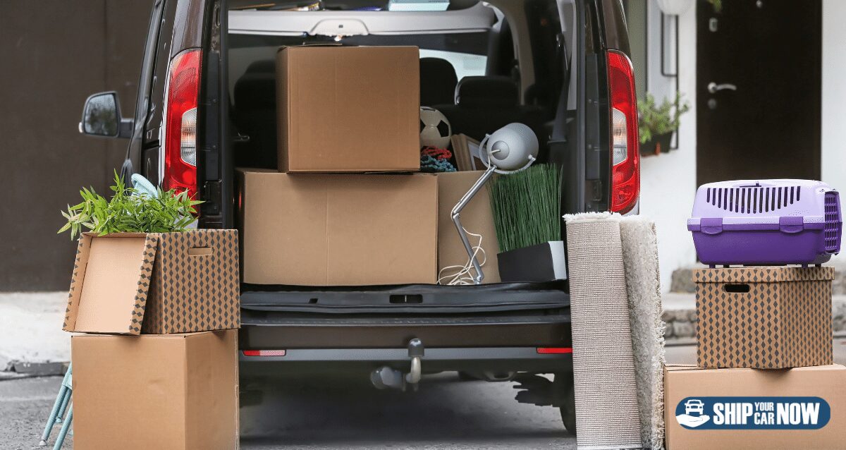 Consider weight distribution when shipping things in your car