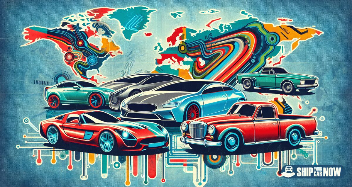 Illustration os cars and selling locations
