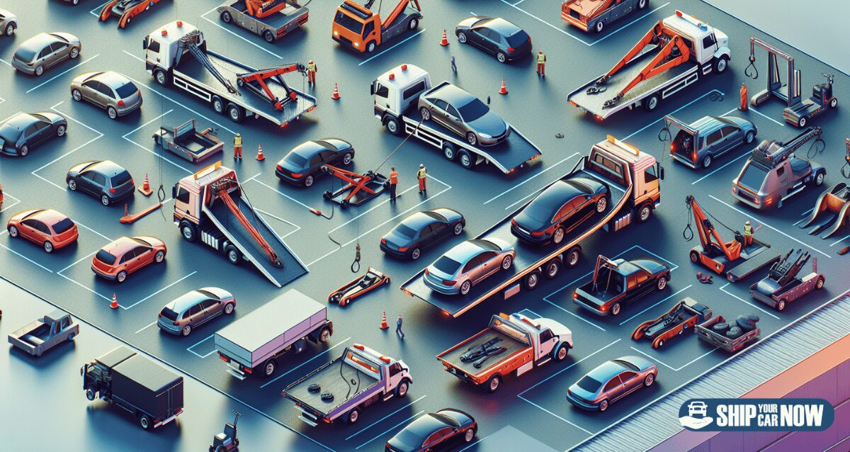 Specialized equipment for salvage vehicle transport