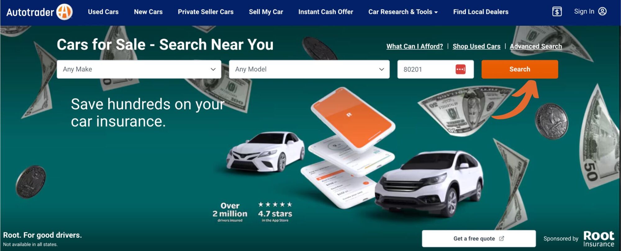 Autotrader Homepage