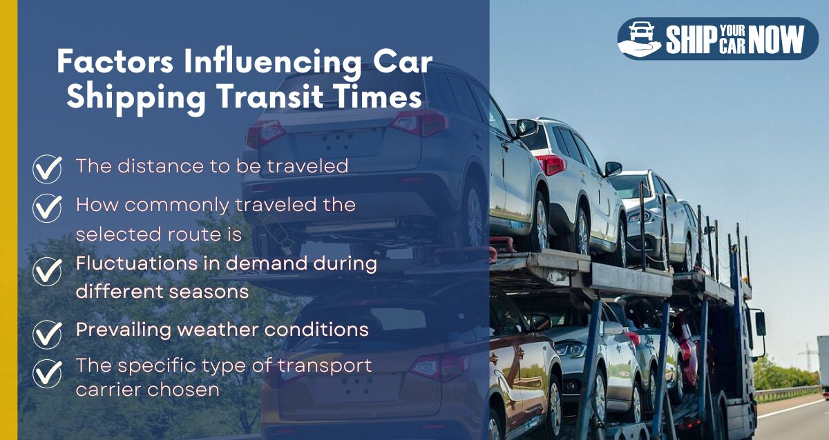 Factors Influencing Car Shipping Transit Times