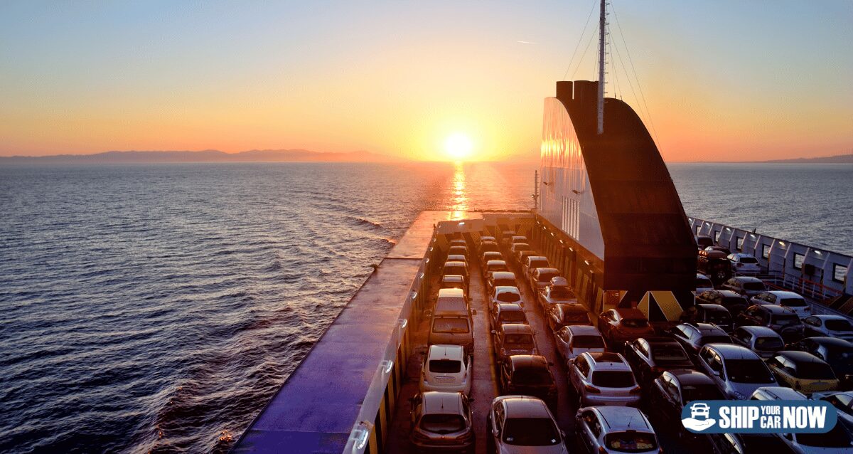Cars being shipped overseas