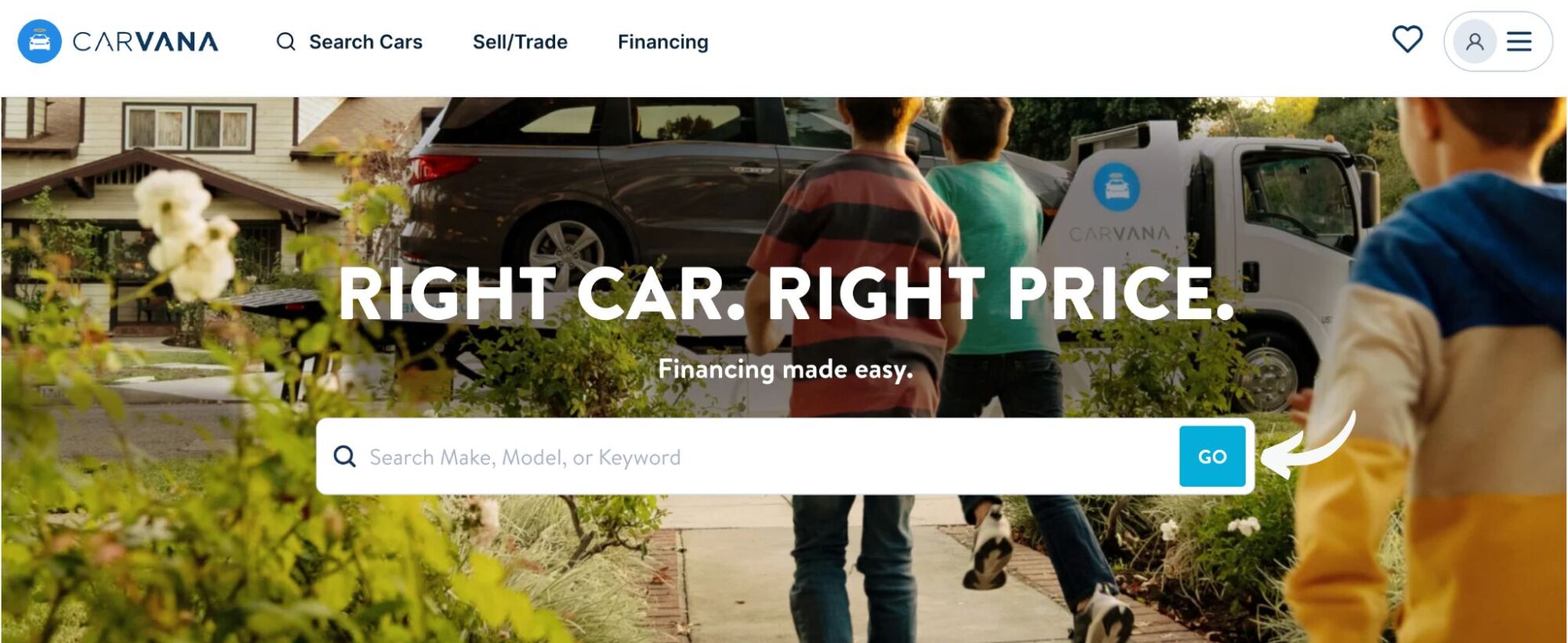 Carvana Homepage
