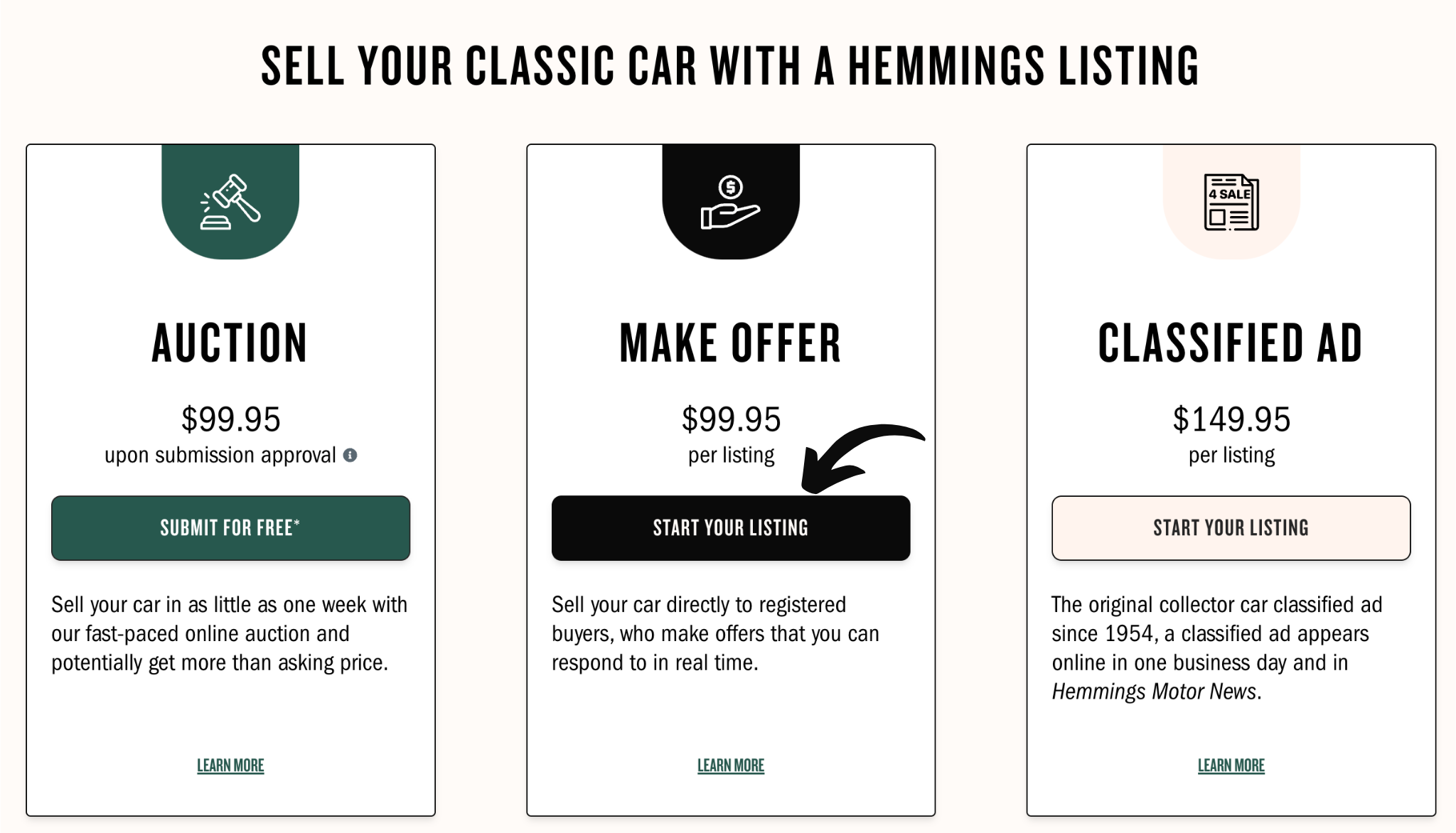 Hemmings pricing