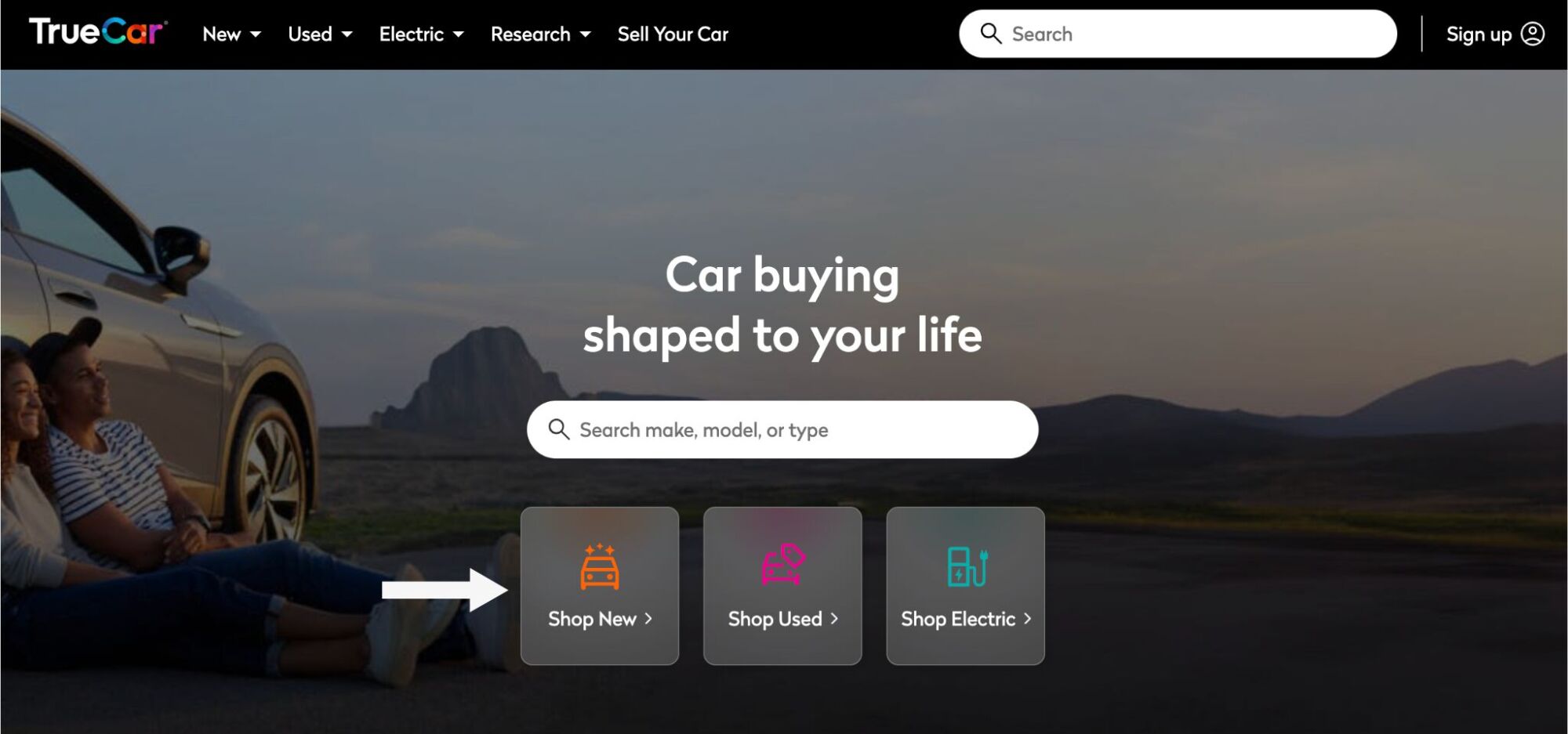 TrueCar Homepage