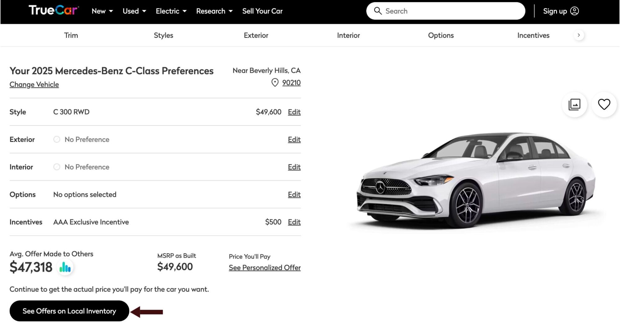 Buy cars on TrueCar 