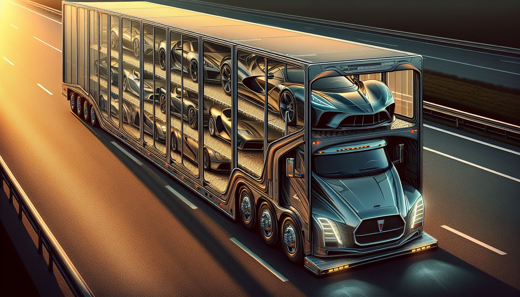 Enclosed auto transport