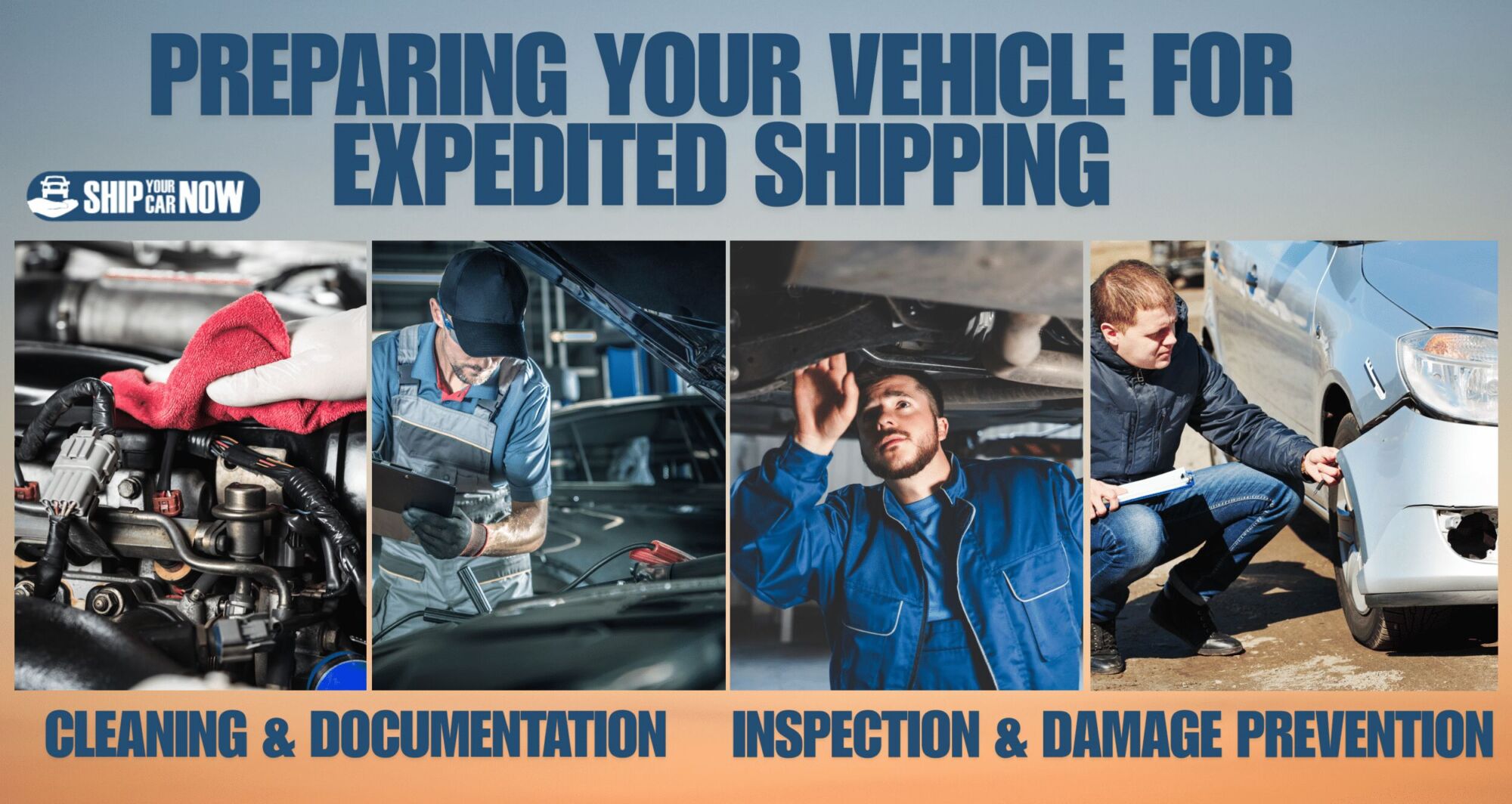 Prepare you car for shipping