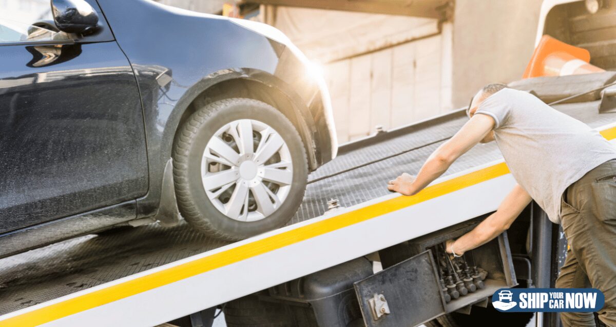 Preparing a vehicle to be shipped