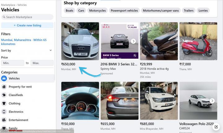 selling car on Facebook Marketplace