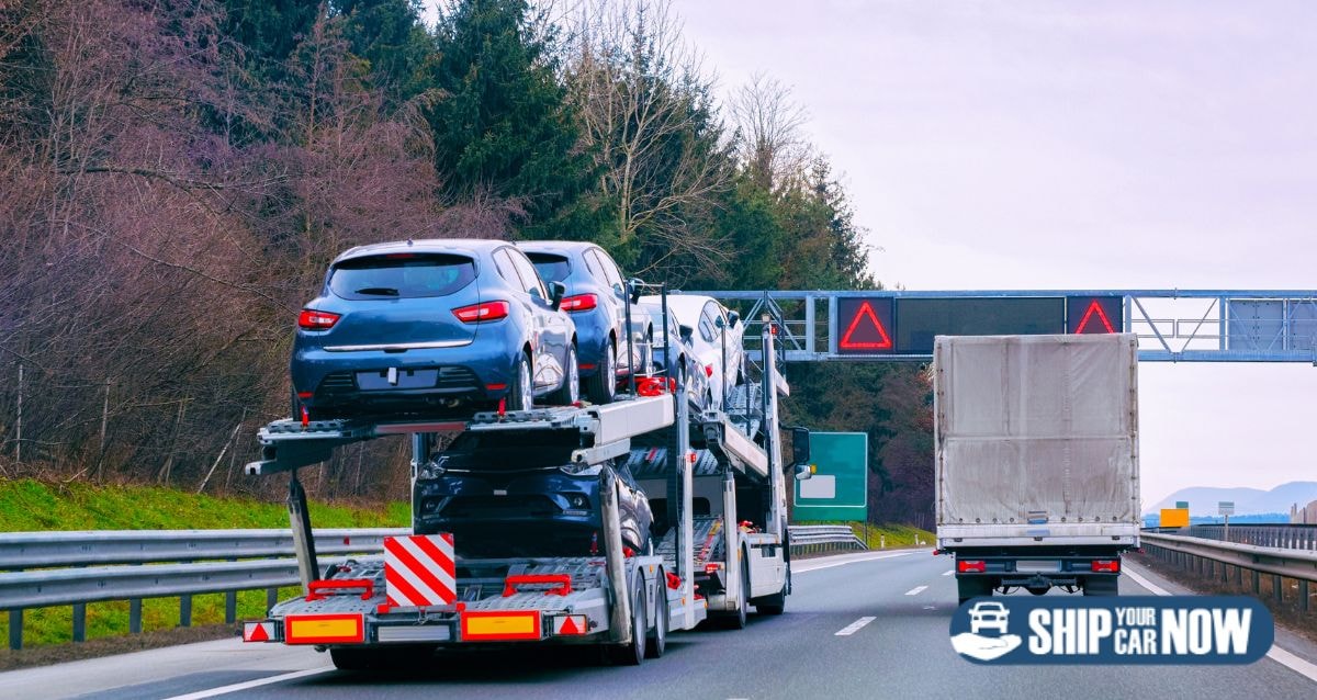 Open car carrier shipping method