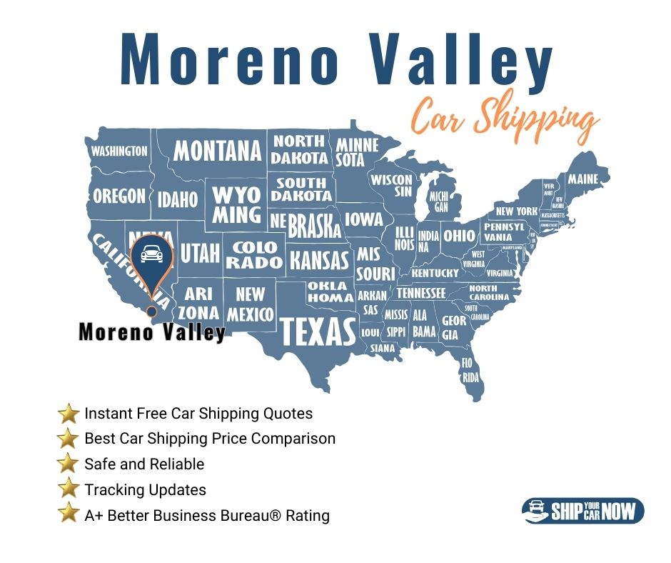 The best Moreno Valley car shipping companies