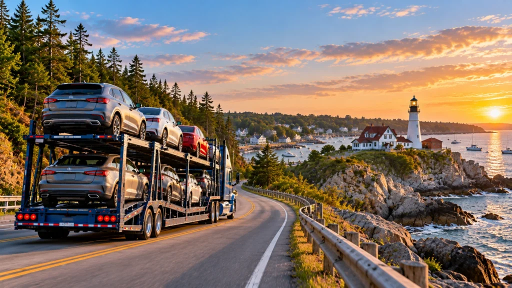 auto transport vehicle shipping cars to Maine